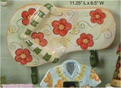 Large Flip Flop w/Hooks 11.25x6.5" Unpainted