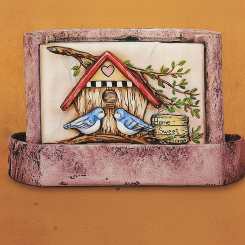 Birdhouse Fountain 11x7"t Tank Glazed