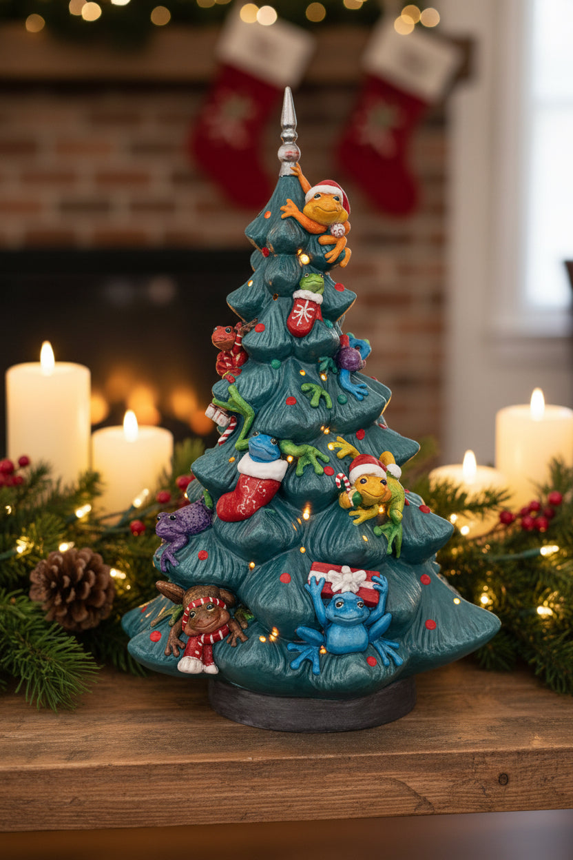 Frog Tree Lite Up 15"T