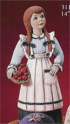Country Girl w/Apple Basket 14"H