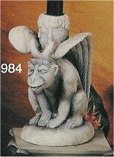 Gargoyle Candle Holder 7.5"T
