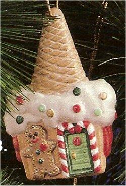Gingerbread Cone Orn. 4"t