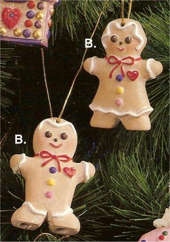 Gingerbread Boy & Girl Orn. 4"