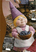 Gnome Lady w/Bowl/ fruit not includ 13"T
