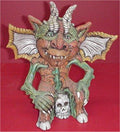 Gargoyle & Skull 13"t. unpainted