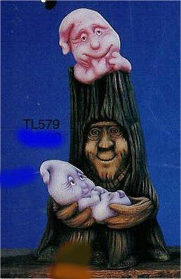 Stumpie w/ Ghosts 10"T