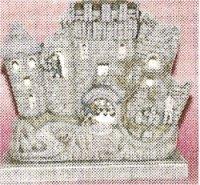 Dracula's Castle Lite Up 13"T