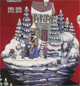 Winter Fountain Base Glazed 11"H