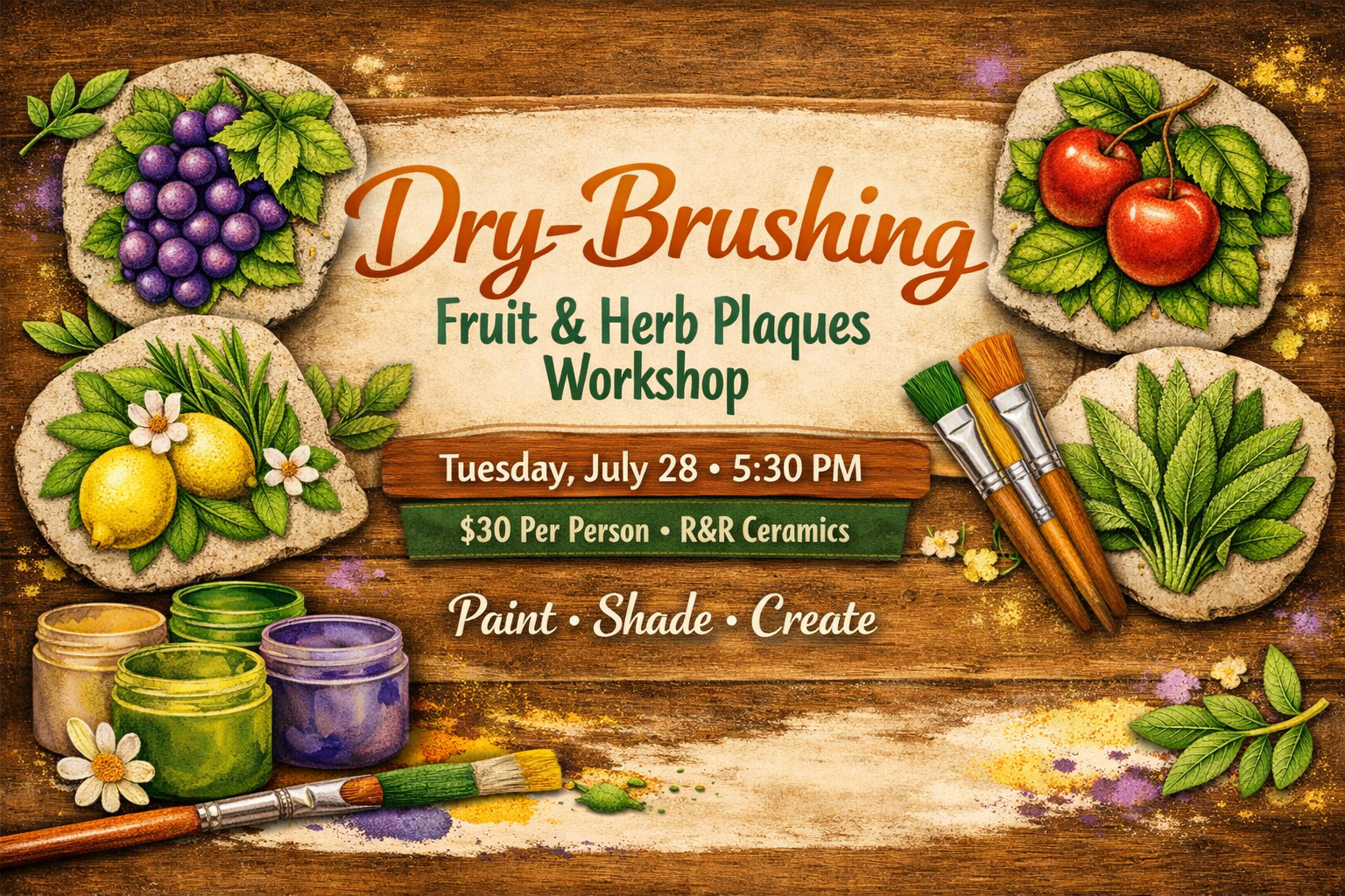 Brush, bloom, Bring Your Plaque to Life!