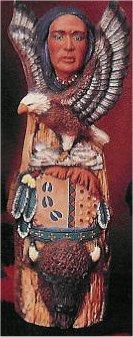 Eagle Totem Pole 10"