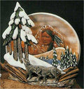 Ind. Wolf Scene 11.5"T