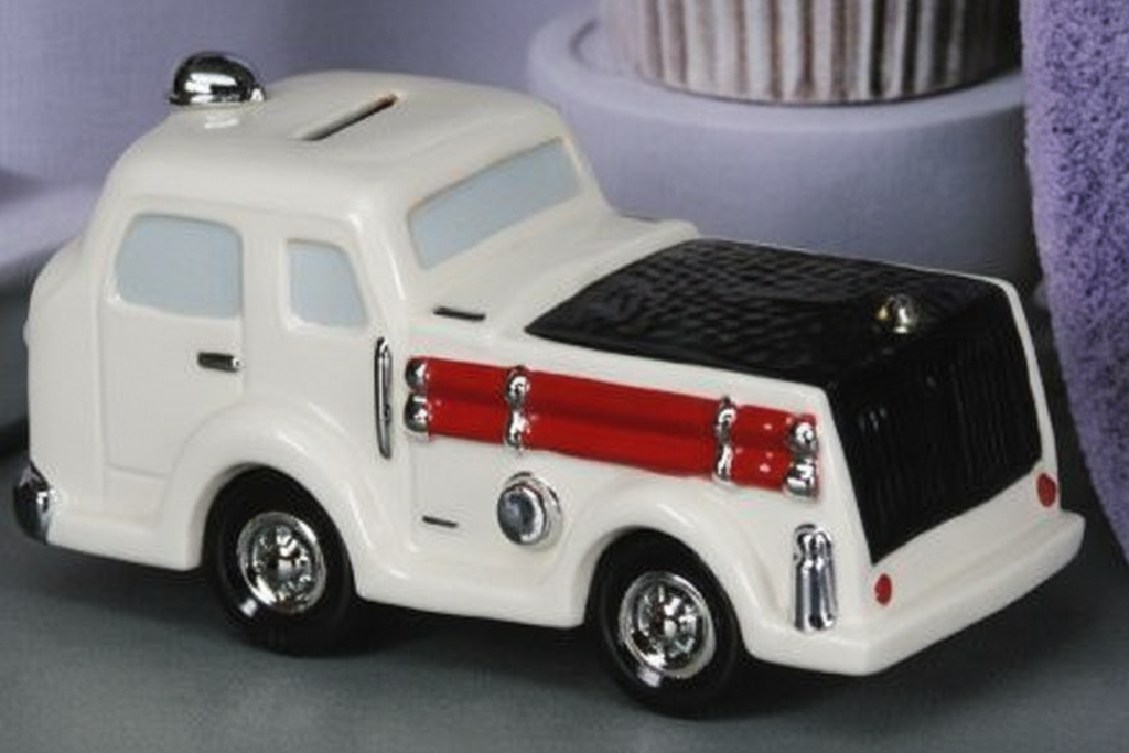 Fire Truck Bank 6.5"L
