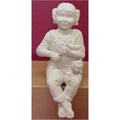Lg. Girl Fishing Wh. 18"T