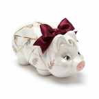 Lg Piggy Bank w/plug 12x6.5"