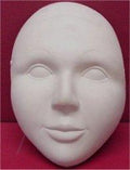 Plain Mask w/Eyes 7.5"H
