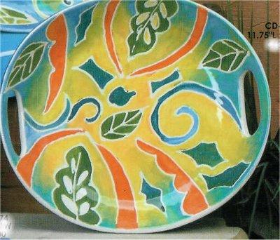 Mayco Platter w/Handles Cut Out 11.75L x 10.5"w