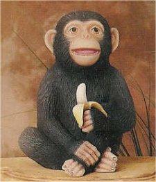Monkey w/Banana 7.5"