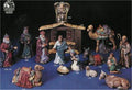 Kimple's  Large Nativity Set   Stable 14"Tall