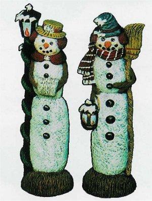 Nowells Mr & Mrs Snowman Set 9"t