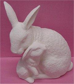Nurturing Rabbits 10"T