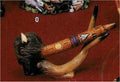 Buffalo Peace Pipe & Holder 4.25"t