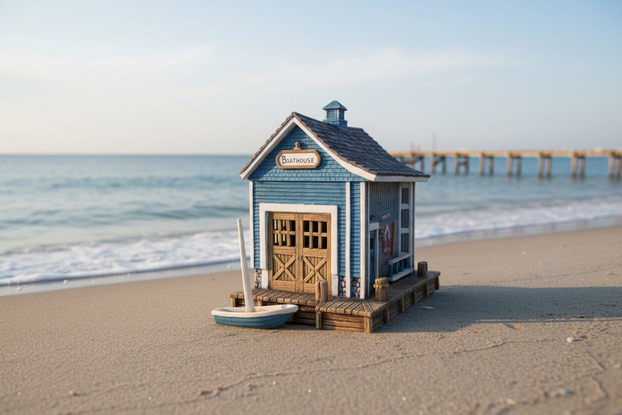 Petro Boat House 7.5"x7"w