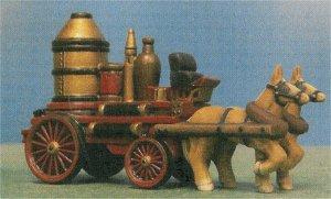 Petro Horse Drawn Firewagon 3"t x 5"L