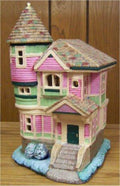 Petro Queen Anne House 10.5"x6"x 5'