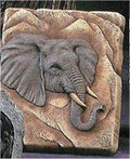 Elephant Plaque 8x9"