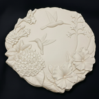 Humming Bird Plaque/Slab 11x11"