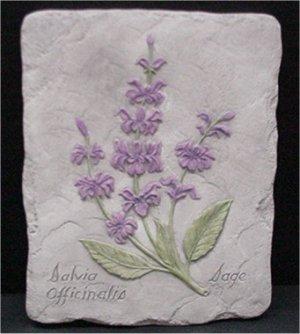 Sage Herb Plaque 8.75 x 7"w