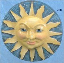 Sun Face Plaque 11x11"