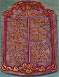 Ten Commandments Plaque 11x7.5