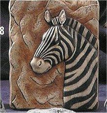 Zebra Plaque 8x9"