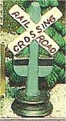 Railroad Crossing Sign 4"t