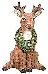 Wreath Reindeer Jr. 7.5"t