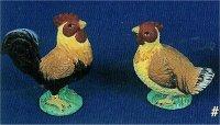 Rooster & Hen 1.75"T