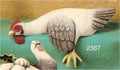 Shelf Lying Rooster 7"L