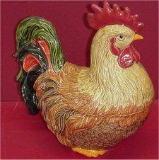 Rooster Cookiejar 15"T