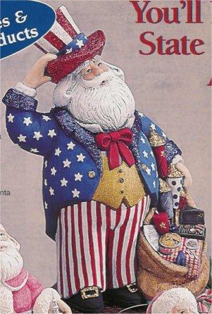 4th of July Santa 15"t