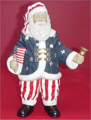 Old Glory Santa 10.5"