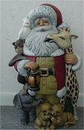 Santa & Animals 21"T