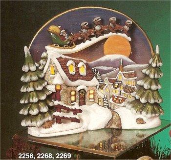 Kimple Santa Scene 10" t