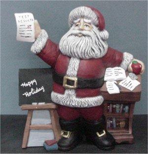 Gare Teacher Santa 9"H