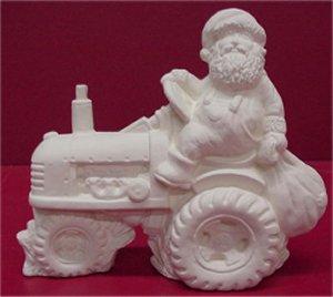 Santa on Tractor 5"T