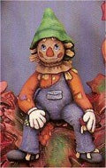 Sitting Scarecrow 7.5"t