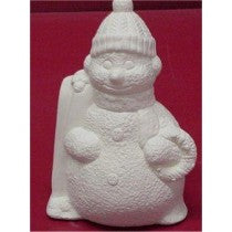 Skis & Wreath  Snowman 5 3/4"