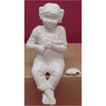 Sm. Girl Fishing Wh. 13"T