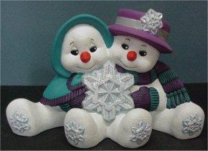 CM Cuddle Snow Couple 10.5"L