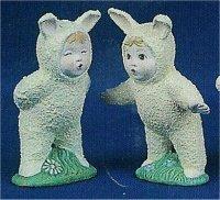 Bunny Babies Kissing 3"T